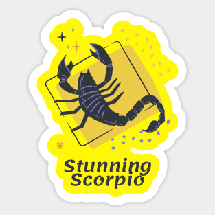 Stunning Scorpio - Astrology Art Sticker